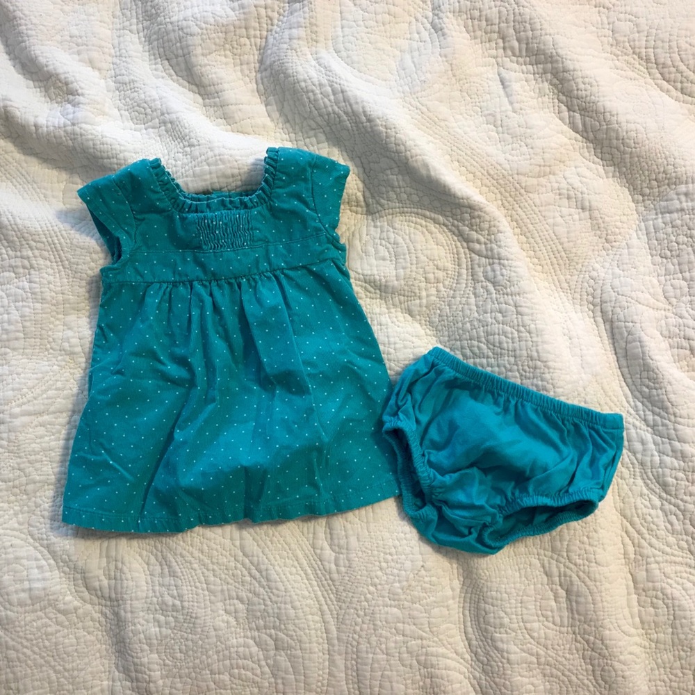 Darling little dress with button back. EUC